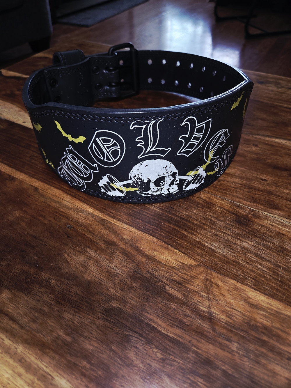 Darc Sport x Batman "Born in Darkness" Weightlifting Belt In Black. Size Small